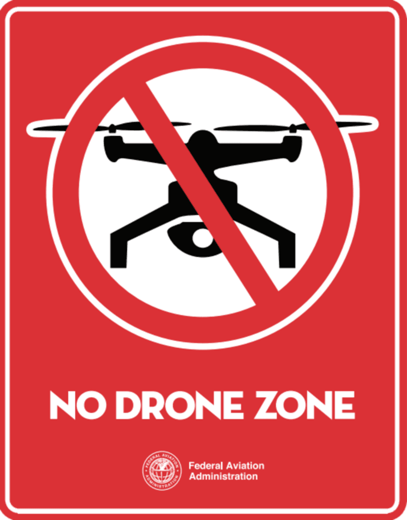 Área sem Drones